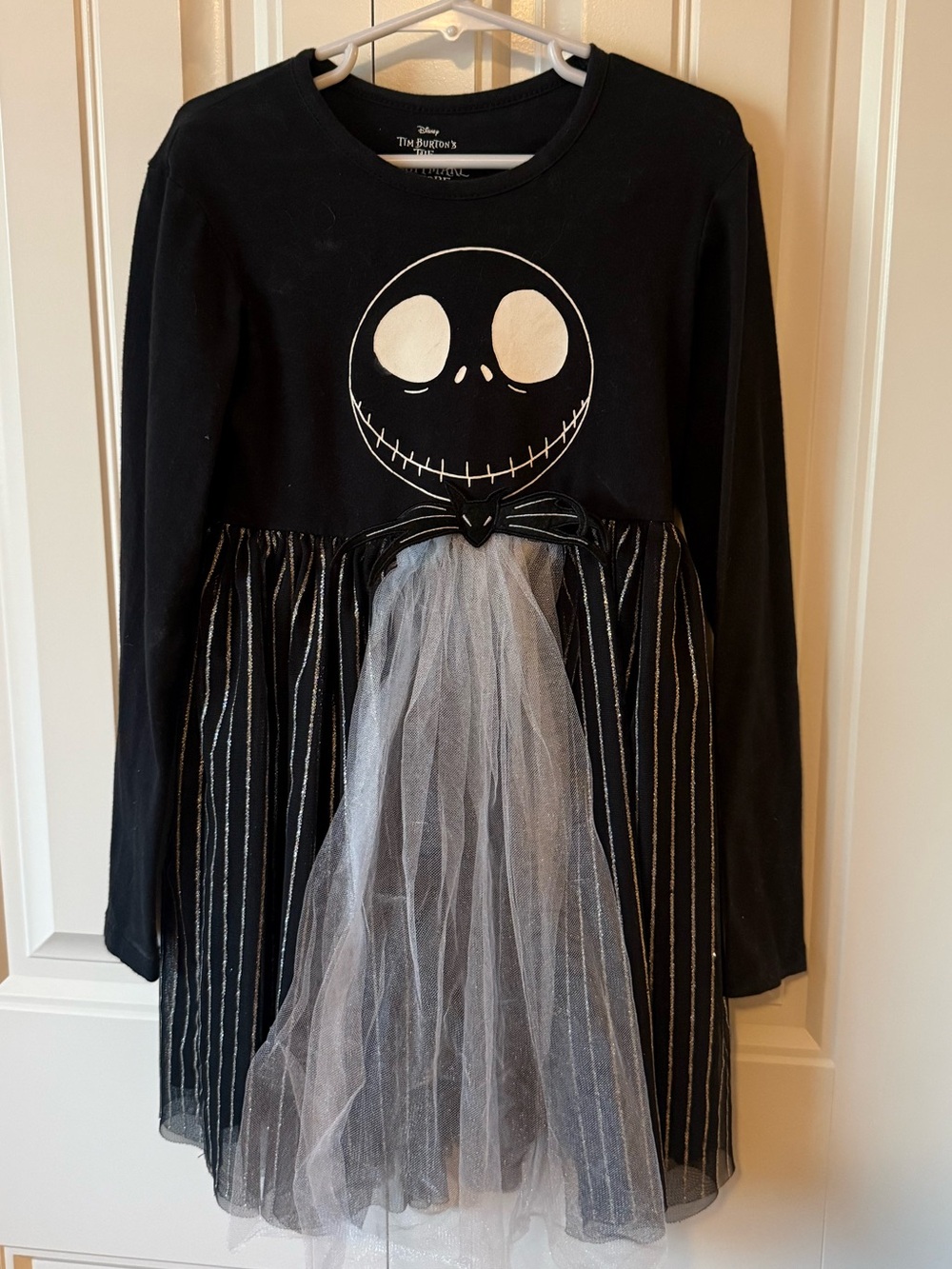 Disney The Nightmare Before Christmas Jack Skellington Girls Black Dress